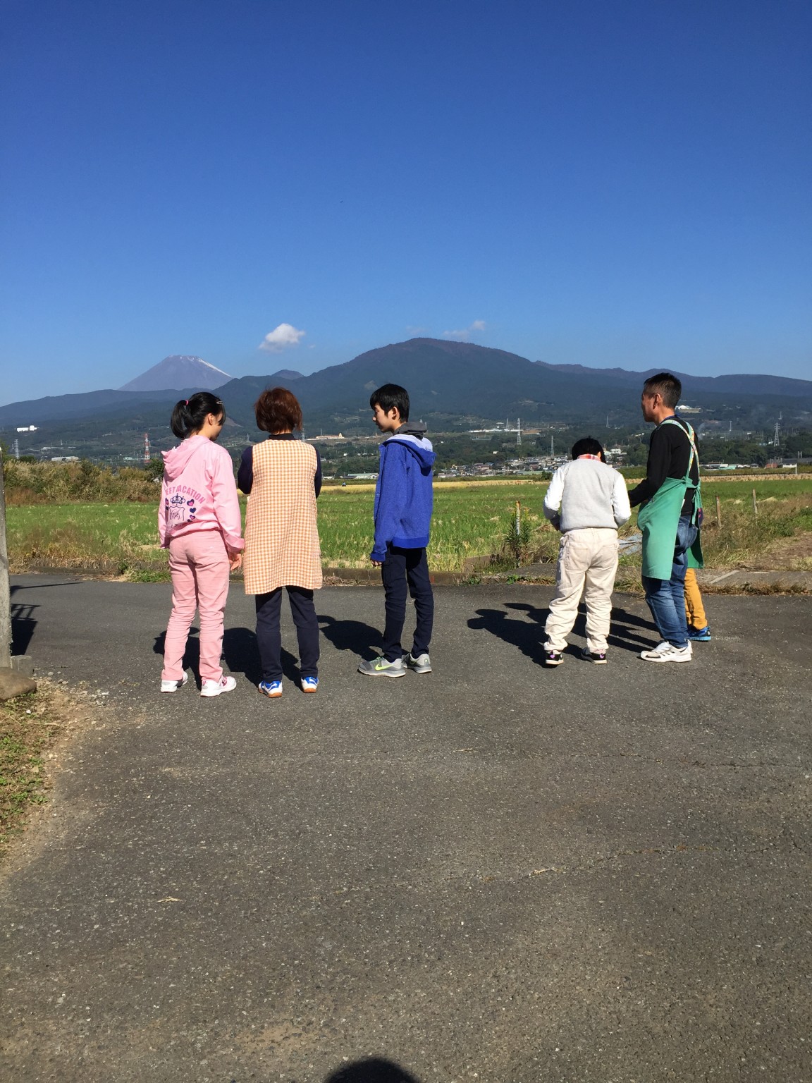 今日は富士山が見えました